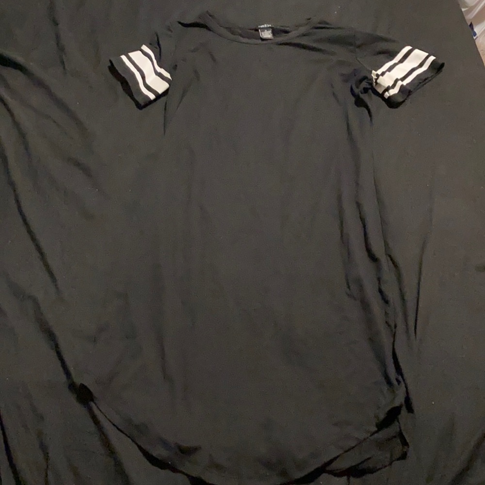 Rue21 , size : M , black/white strip t-shirt dress